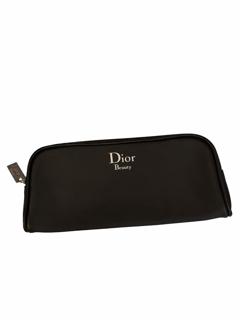 Vintage Christian Dior Beauty Logo Black Zipper Makeup Cosmetic Zip Case Pouch - Picture 4 of 8